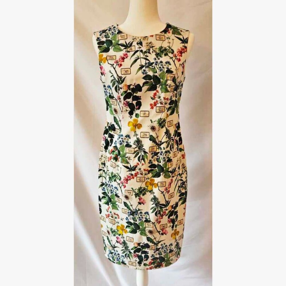 Carolina Herrera Vintage Archival II Print Dress